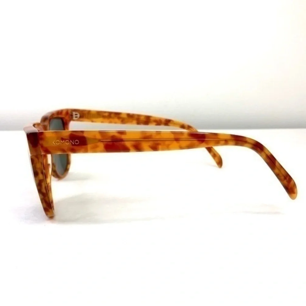 KOMONO Riviera Caramel Demi Sunglasses (NEW) Orange tan tortoise
